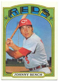 1972 Topps Baseball Cards      433     Johnny Bench